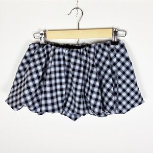 Urban Outfitters Kimchi Blue Bubble Skort Mini Plaid Size XS